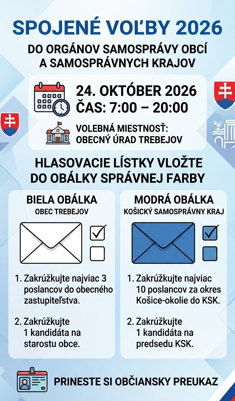Fotka - !!!!!! VOĽBY DO ORÁNOV SAMOSPRÁVY OBCÍ A SAMOSPRÁVNYCH KRAJOV !!!!!!!!!